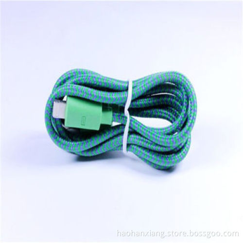 Round Fabric Braided Transfer Nylon Data Cable